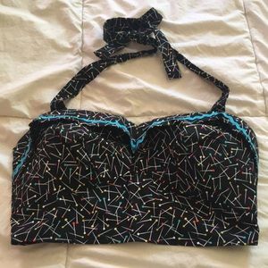 Pins and needles halter bustier
